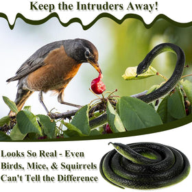 ADULLPONY 32-inch small black-green rubber snake variant for varied setups