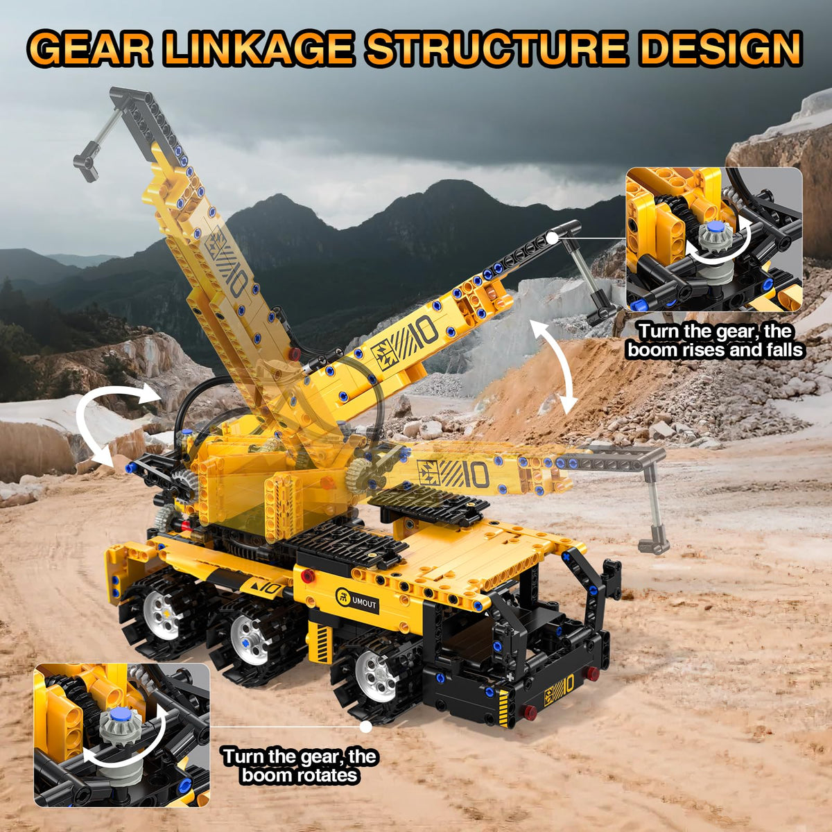 ADUSRIZ 535-piece set supports hands-on building and STEM exploration.
