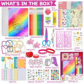 ADUSRIZ DIY Journal Kit accessories spread for creative decorating