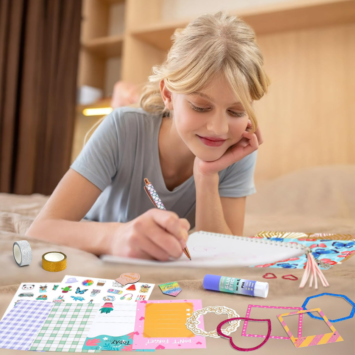 ADUSRIZ acid-free pages ensure lasting keepsakes from journaling adventures.