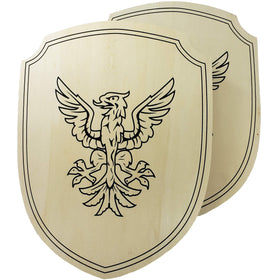 Adventure Awaits! Front view of the shield shows the 2-pack for outdoor play.