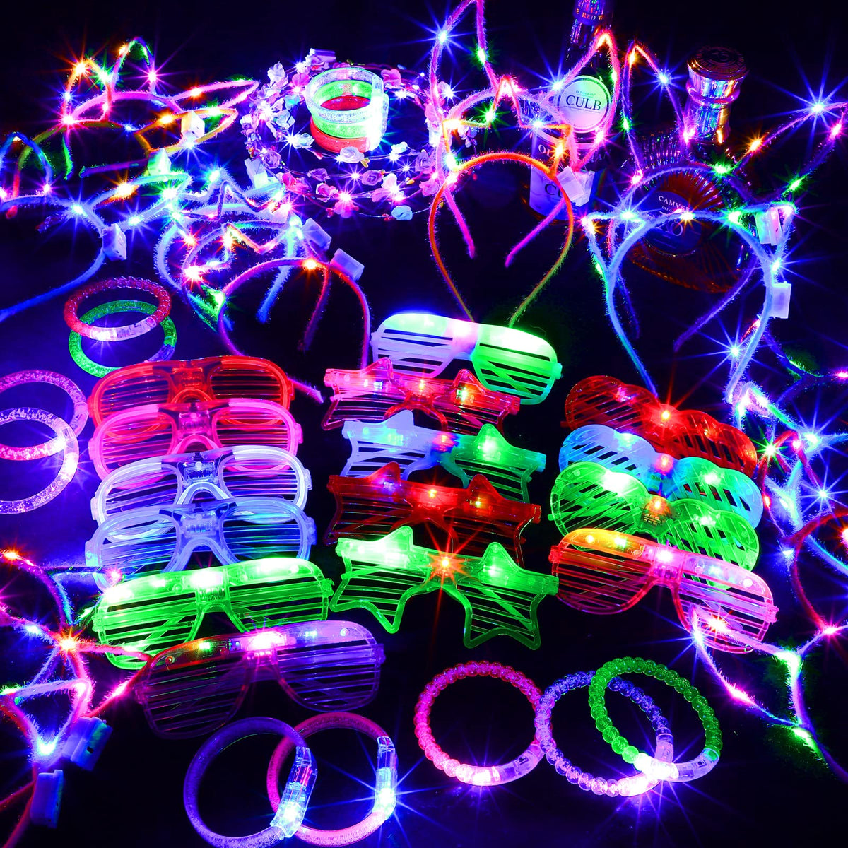 ADXCO garland headband adds festive flair for photo moments.