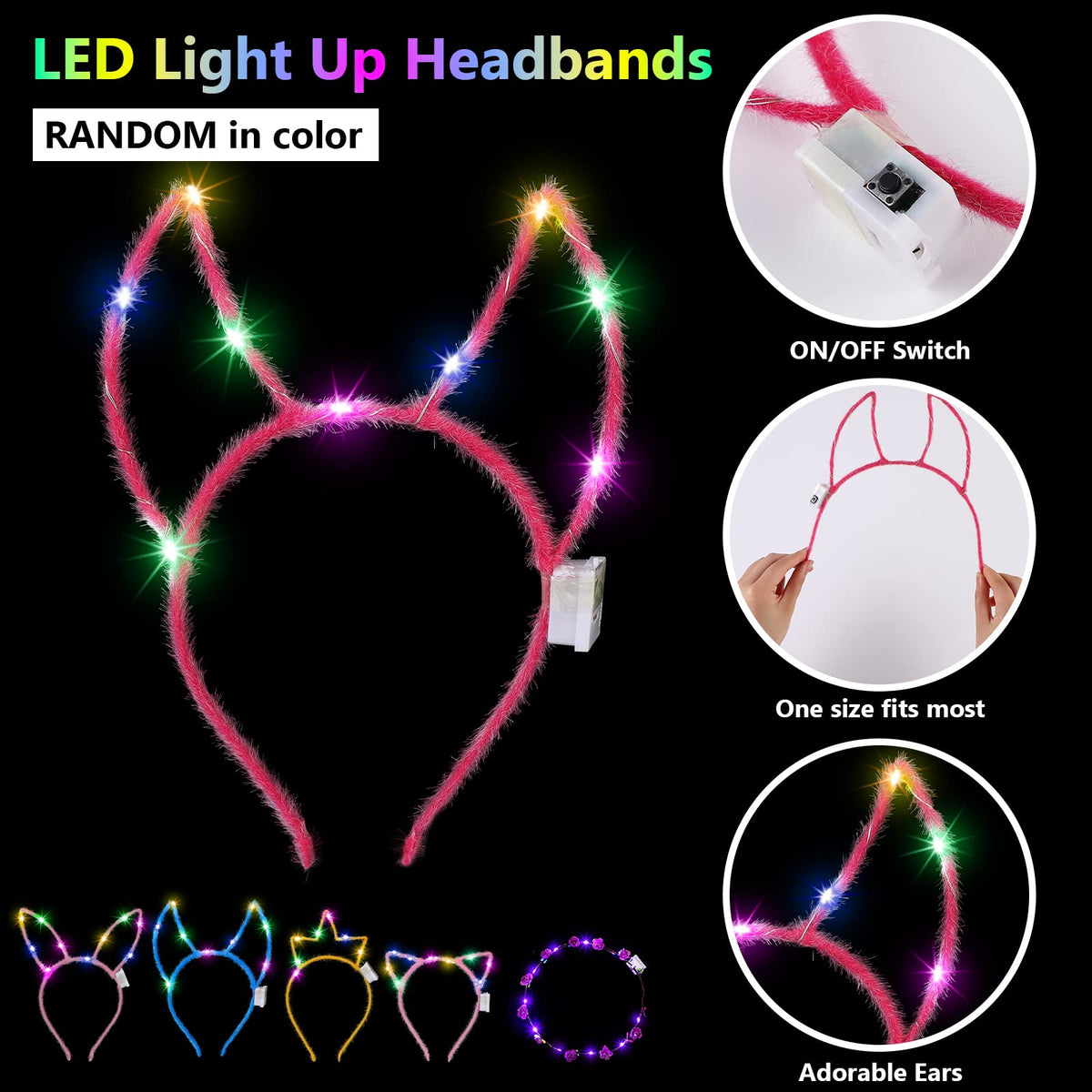 ADXCO LED shutter shades round glow for energetic neon dance moments.