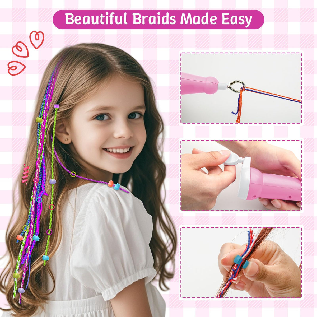ADXVR glitter diamonds set provides reusable bling for playful hairstyles