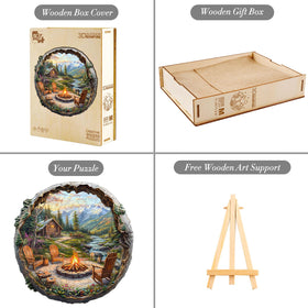 Aeekdook puzzle as a cozy activity for adults and kids