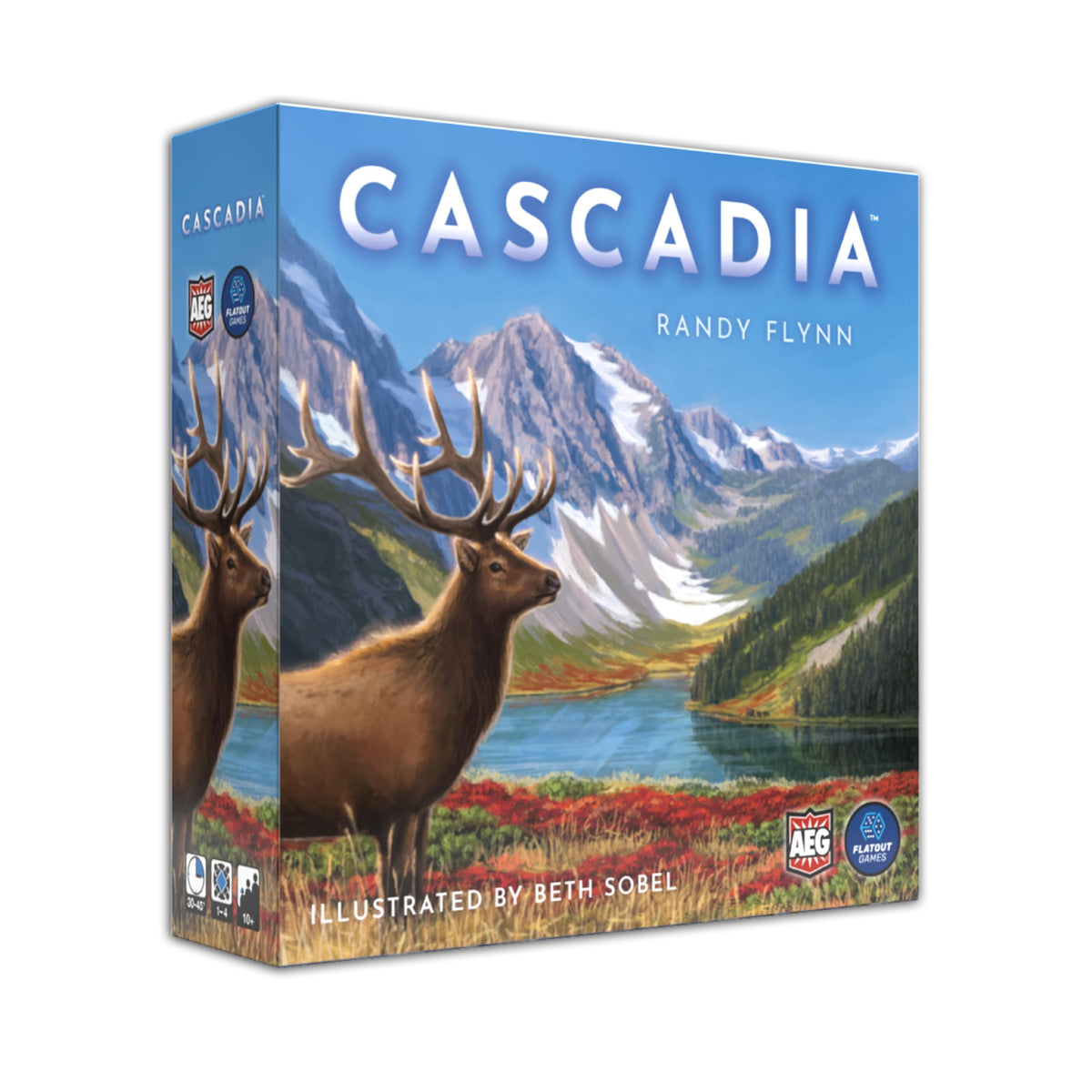 AEG Cascadia forest tiles showing habitat layout for balanced scoring.