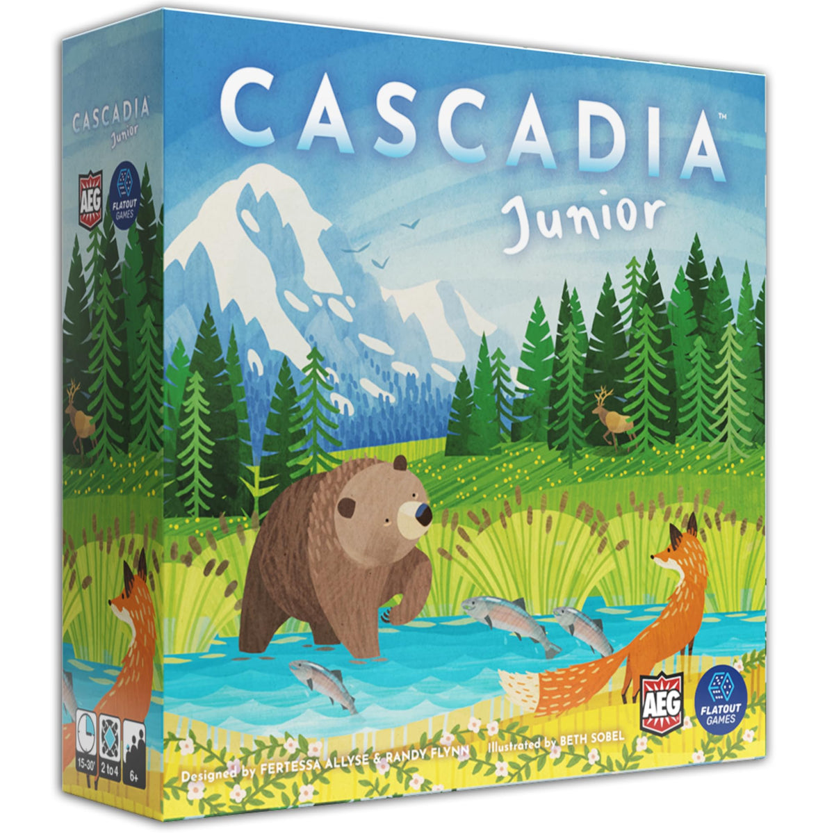 AEG Cascadia Junior tiles show bright habitats for pattern matching fun.