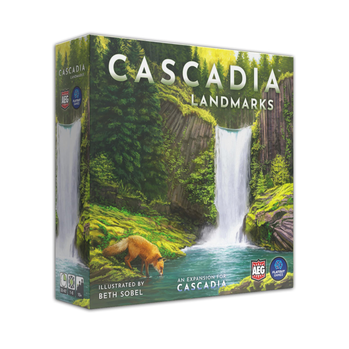 AEG Cascadia Landmarks expansion tiles for varied habitats and fresh scoring options.