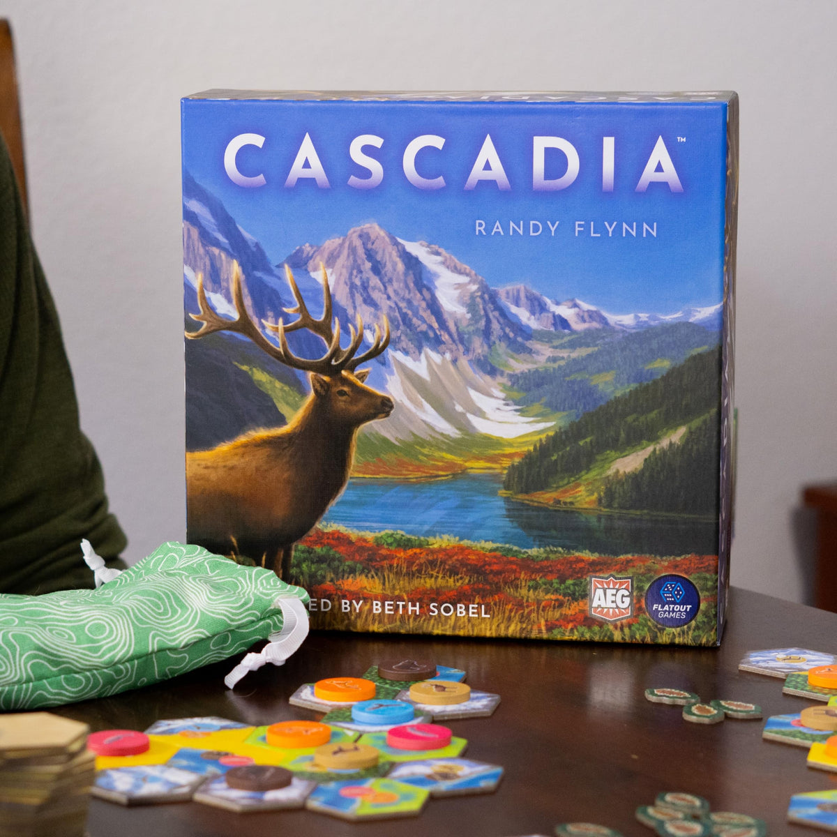 AEG Cascadia tabletop play area supports quick family sessions.