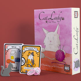 AEG Cat Lady cat collection laid out for a cozy family session.