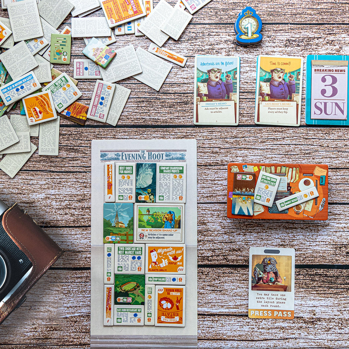 AEG Fit to Print layout board shows modular setup for replayability