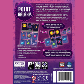 AEG Point Galaxy galaxy board showing layout for spatial puzzle play.