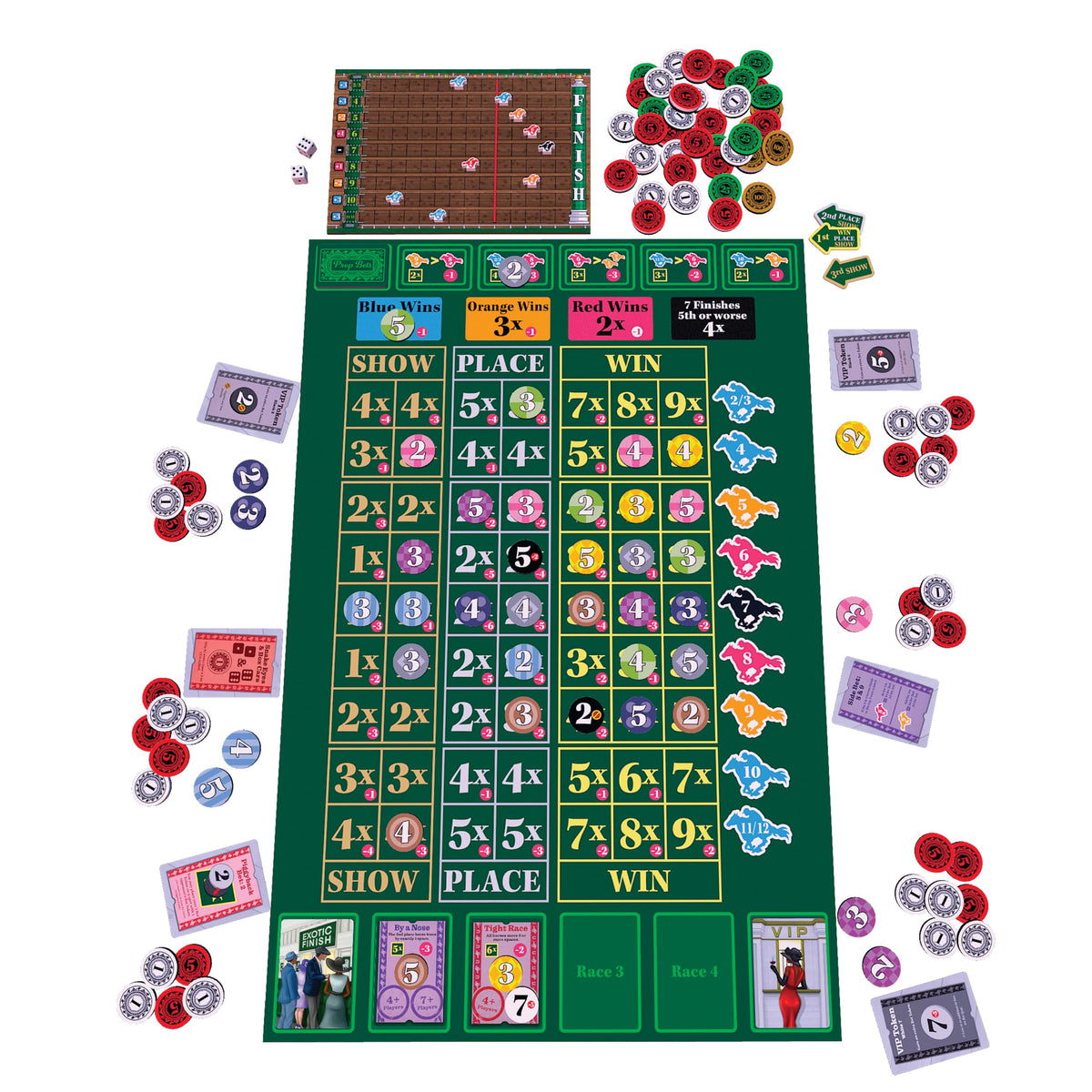 AEG Ready Set Bet dice roll action speeds up the competition.
