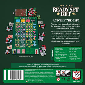 AEG Ready Set Bet players cheer at the table during a race.