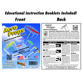 Aero Props Original educational manual included to explain flight concepts and tricks.