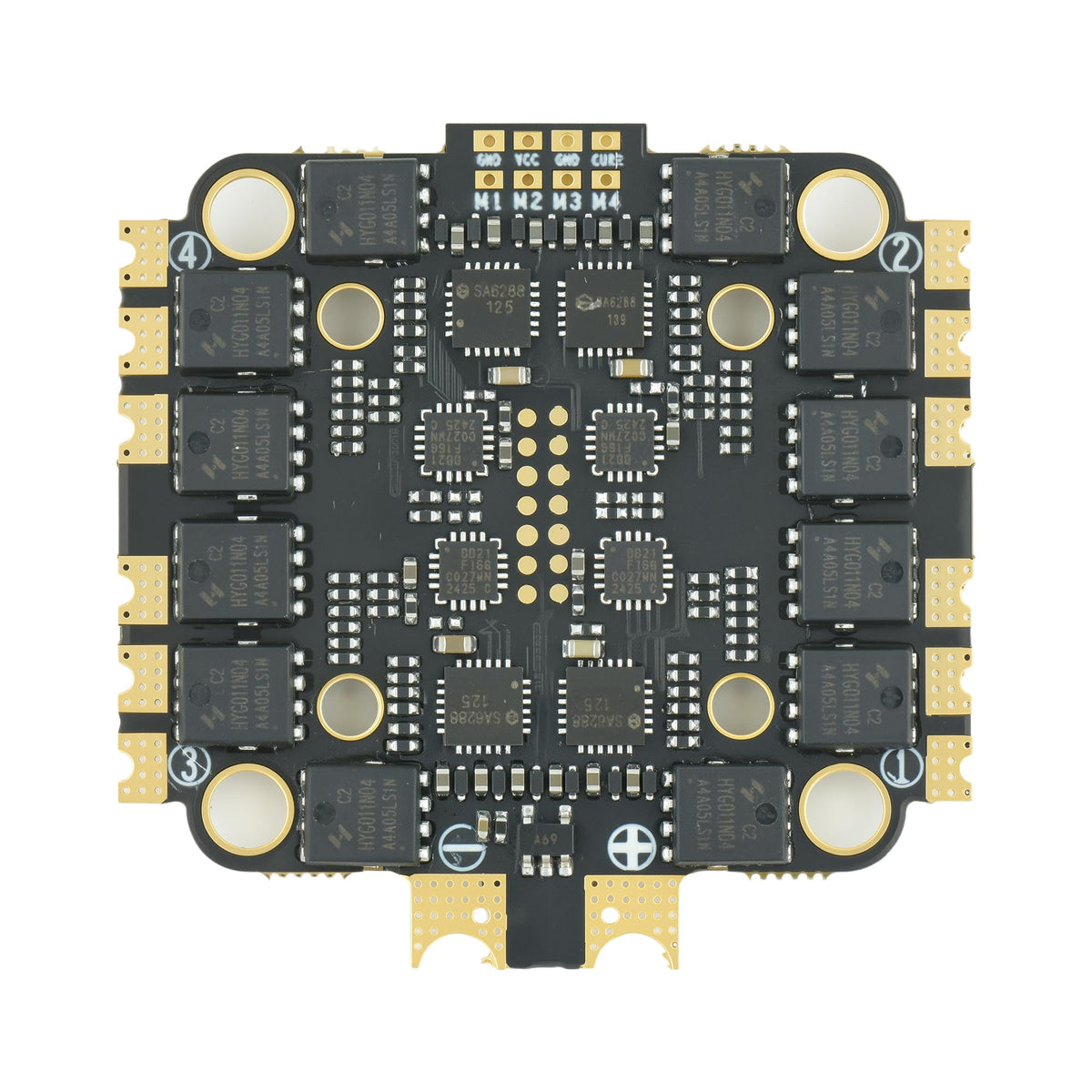 AERO SELFIE 45A 4in1 ESC back view showing sturdy mounting and heat management for reliability
