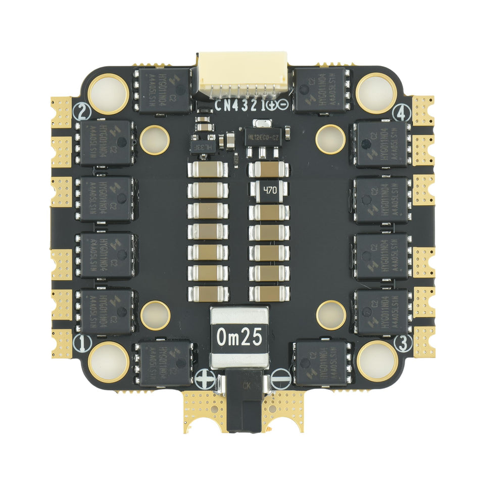 AERO SELFIE 45A 4in1 ESC front view showcasing compact power control for FPV drones