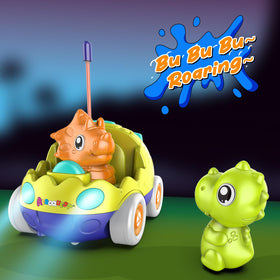AeroQuest dino toy music lights close-up enhances interactive play for toddlers.