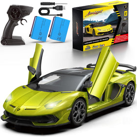 AEROQUEST Lamborghini RC Car front view with headlights for realistic night play
