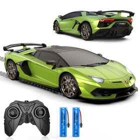 AEROQUEST Lamborghini RC car front view with official license and sporty styling.