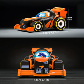 AEROQUEST McLaren F1 RC car rear view emphasizing stability on smooth floors