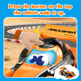 AEROQUEST McLaren F1 RC car sponsor decals adding authentic racing vibe