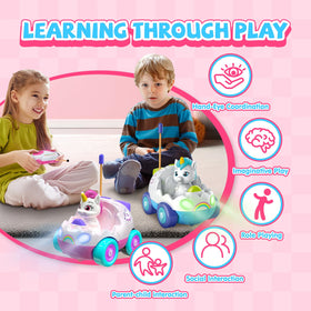 AEROQUEST unicorn RC car made from non-toxic ABS plastic with safe edges