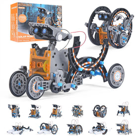 AESGOGO 12-in-1 solar robot kit assembly for beginners and curious minds