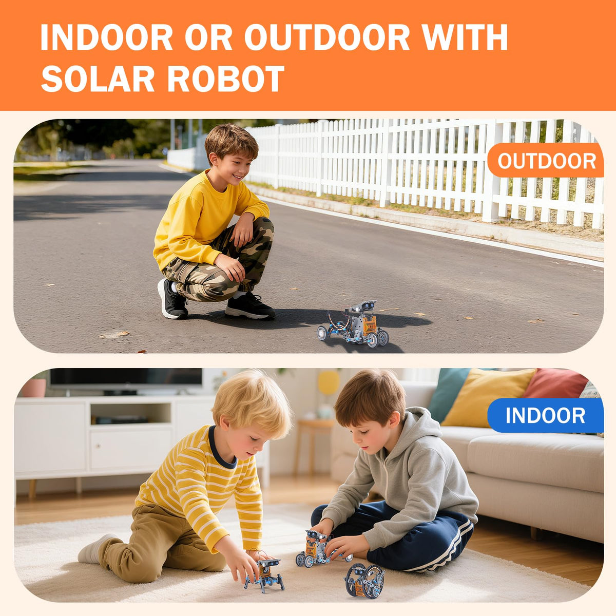 AESGOGO ABS plastic robot toy is durable for daily hands-on play