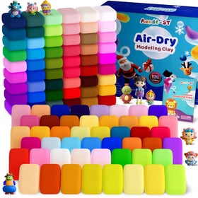 Aestd-ST air dry clay 102 colors kit for imaginative play and color mixing.