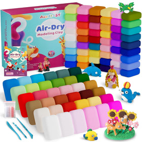 Aestd-ST air dry clay 90 colors kit – vibrant hues for kids’ crafts.
