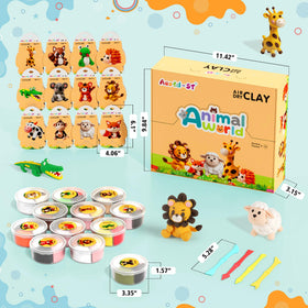 Aestd-ST four-color clay per box supports quick, mess-free projects.