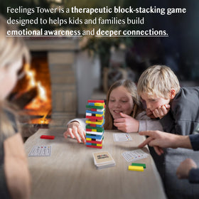 Aesthec Feelings Tower Game CBT questions deck prompts reflection