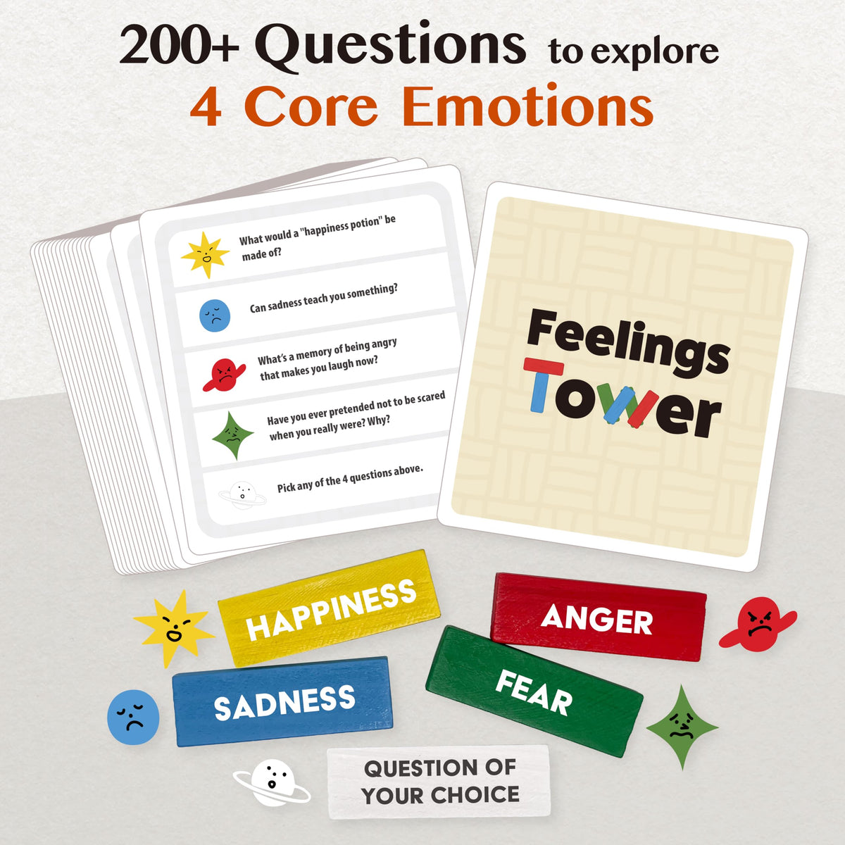Aesthec Feelings Tower Game stacking blocks encouraging patience