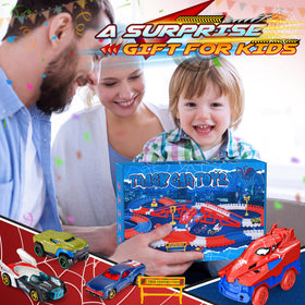 Aetyni Spider Play Action scene with kids enjoying track adventures