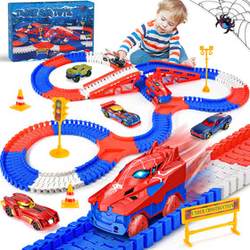 Aetyni Spider Track Assembly demonstrating creative, hands on play for kids