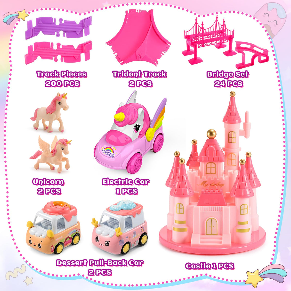 Aetyni unicorn figurines to enrich storytelling during races