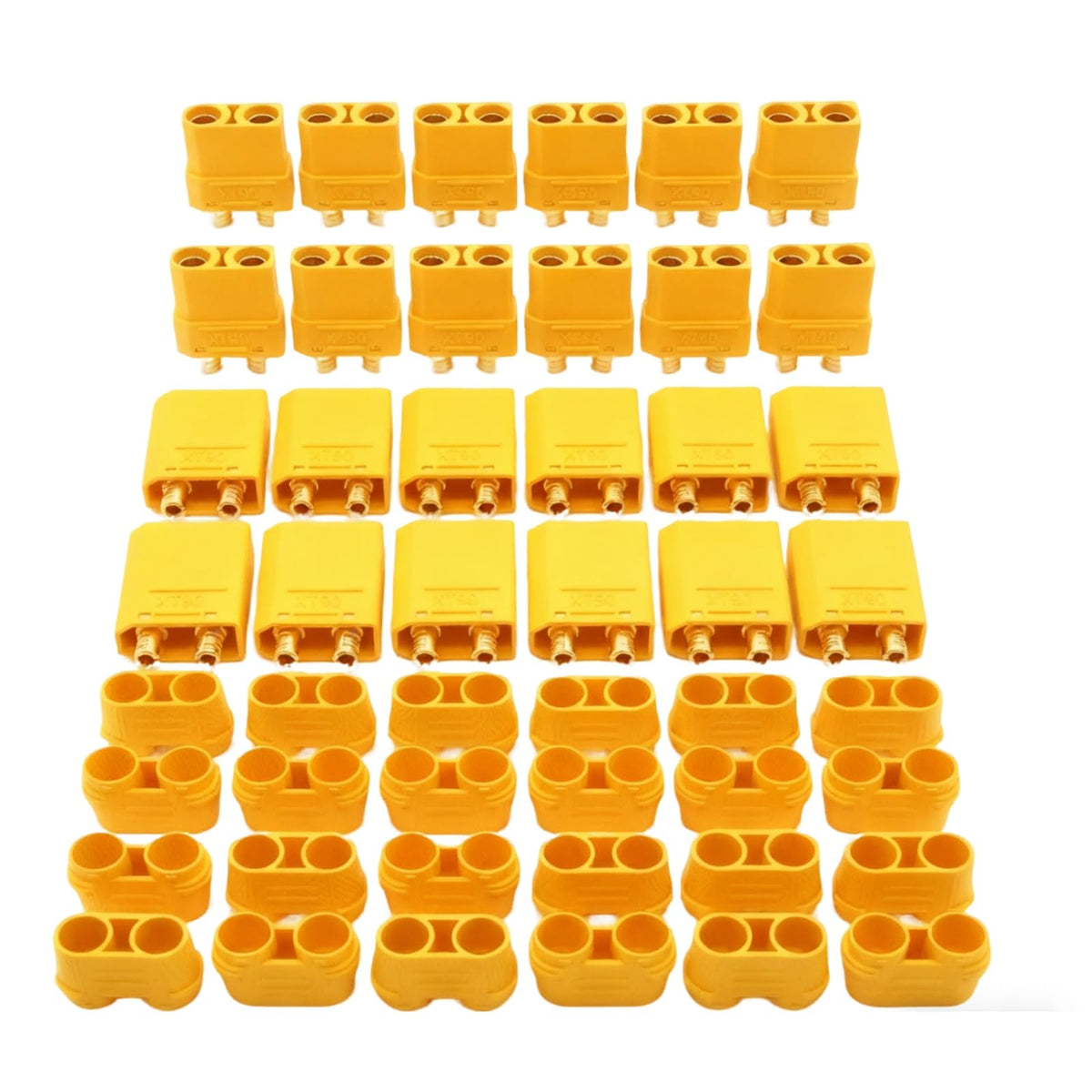 AFDHGS XT90 connector set 24pcs for secure RC wiring and easy assembly