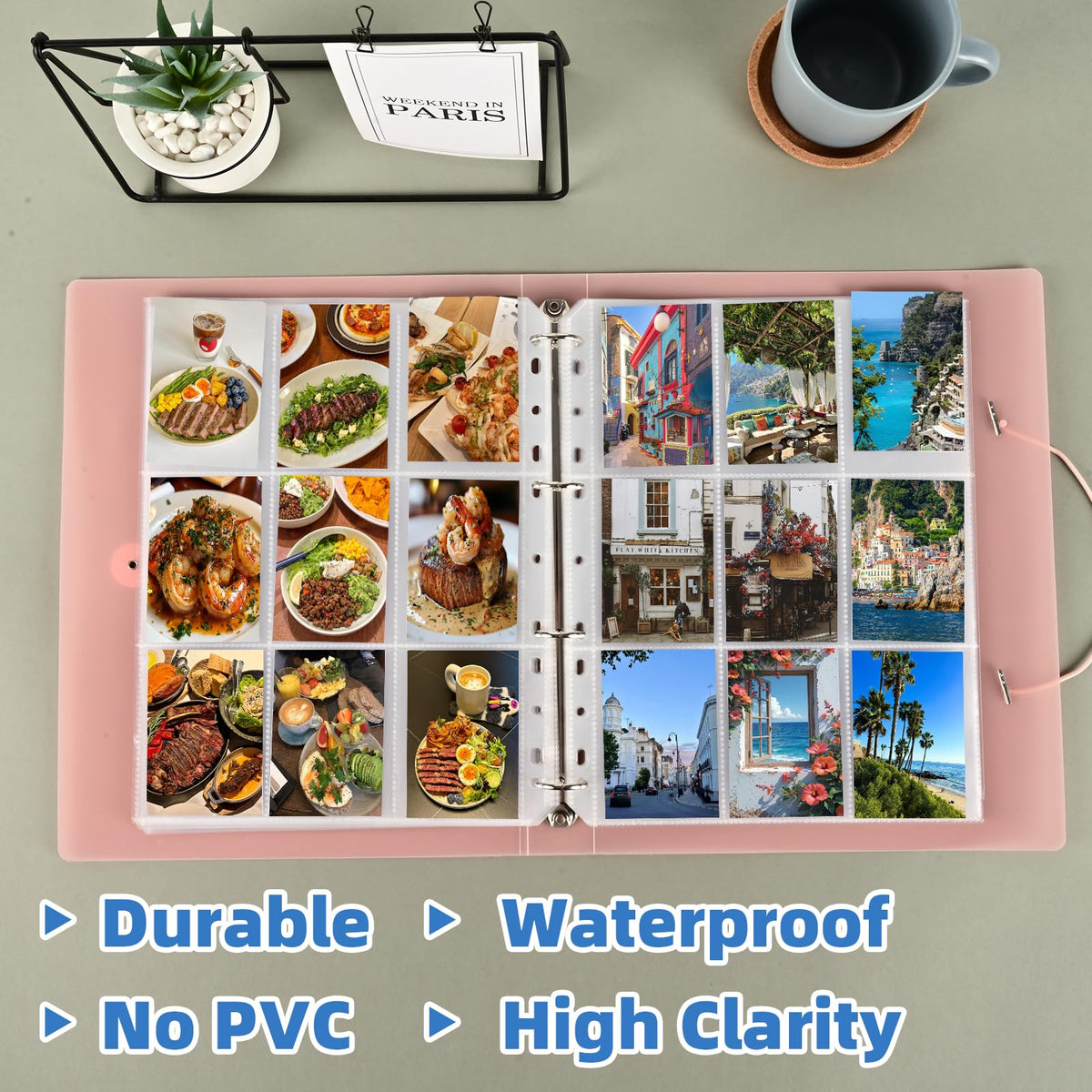 Affisure 3-ring binder compatibility for easy setup and expansion.