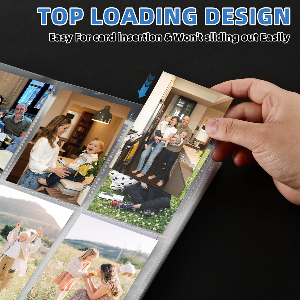 Affisure 9-pocket sleeves top-loading design for easy access everyday use