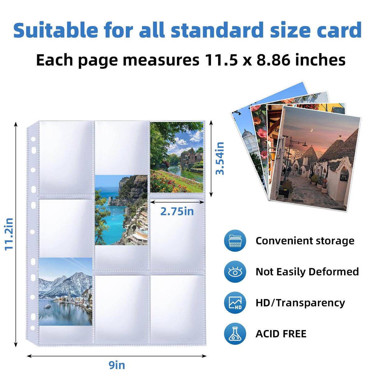 Affisure 400-pack pages ideal for collectors and casual storage