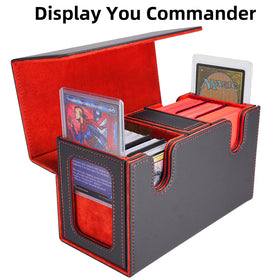 AFIING 3in1 card storage box consolidates two decks and dice in one unit.