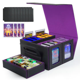 AFIING Commander Deck Box with display window highlights prized cards