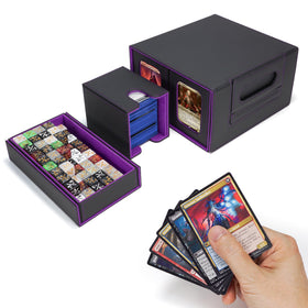Sturdy handle enables travel to MTG events with ease