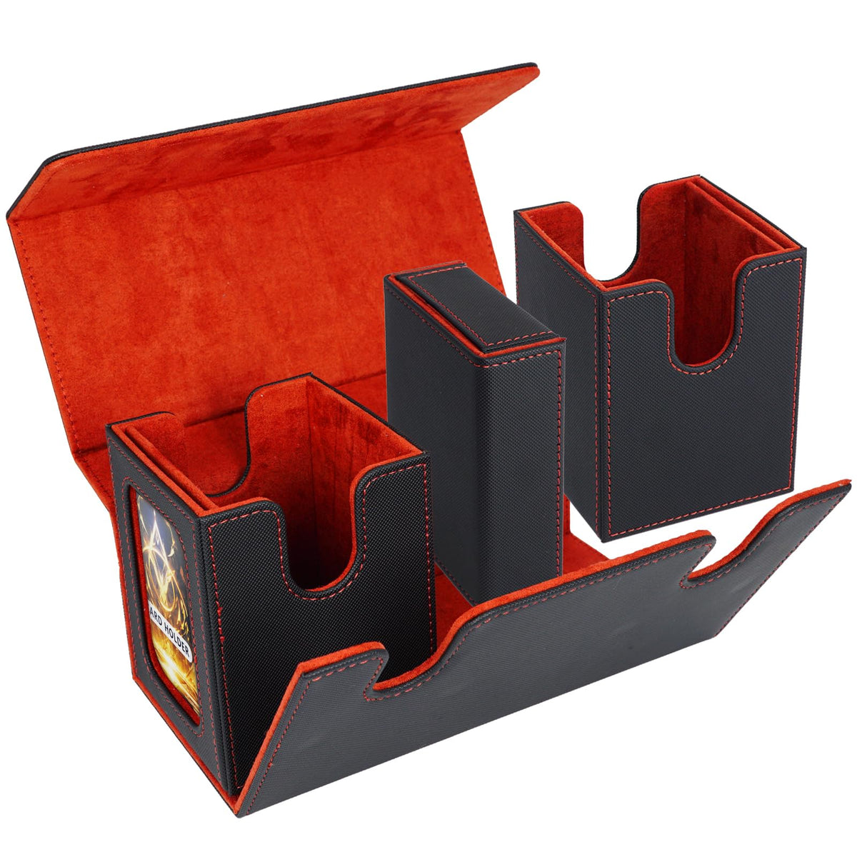 AFIING inner microfiber lining protects cards from scuffs during use.