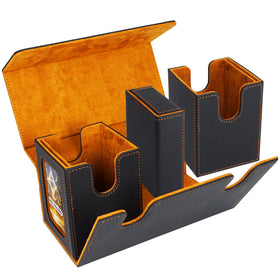 AFIING 3-in-1 storage with dice box keeps game pieces organized