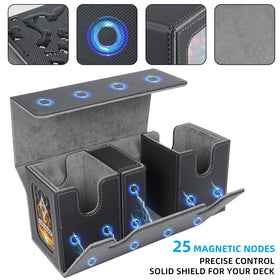 AFIING microfiber lining protects cards and sleeves from scratches during storage.