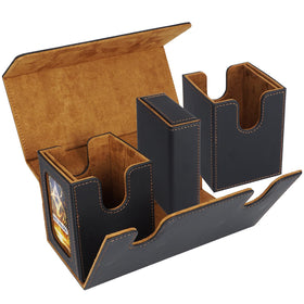 AFIING card storage with two boxes and dice area for travel