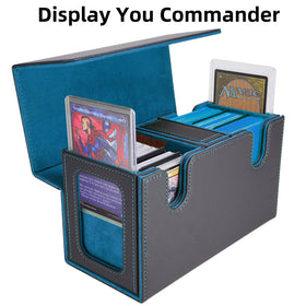 AFIING MTG Commander 3-in-1 deck box layout keeps two decks, dice, and tokens organized