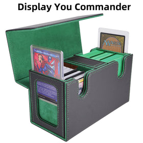 AFIING MTG Commander Box houses two decks with a dice and token box for organized gaming.